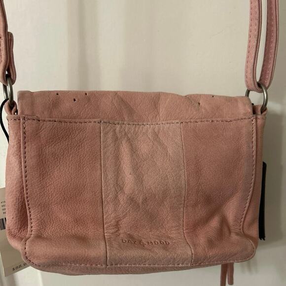 DAY & MOOD For Anthropology NWT Nelly Leather Crossbody Bag Rose Dawn - Picture 3 of 14